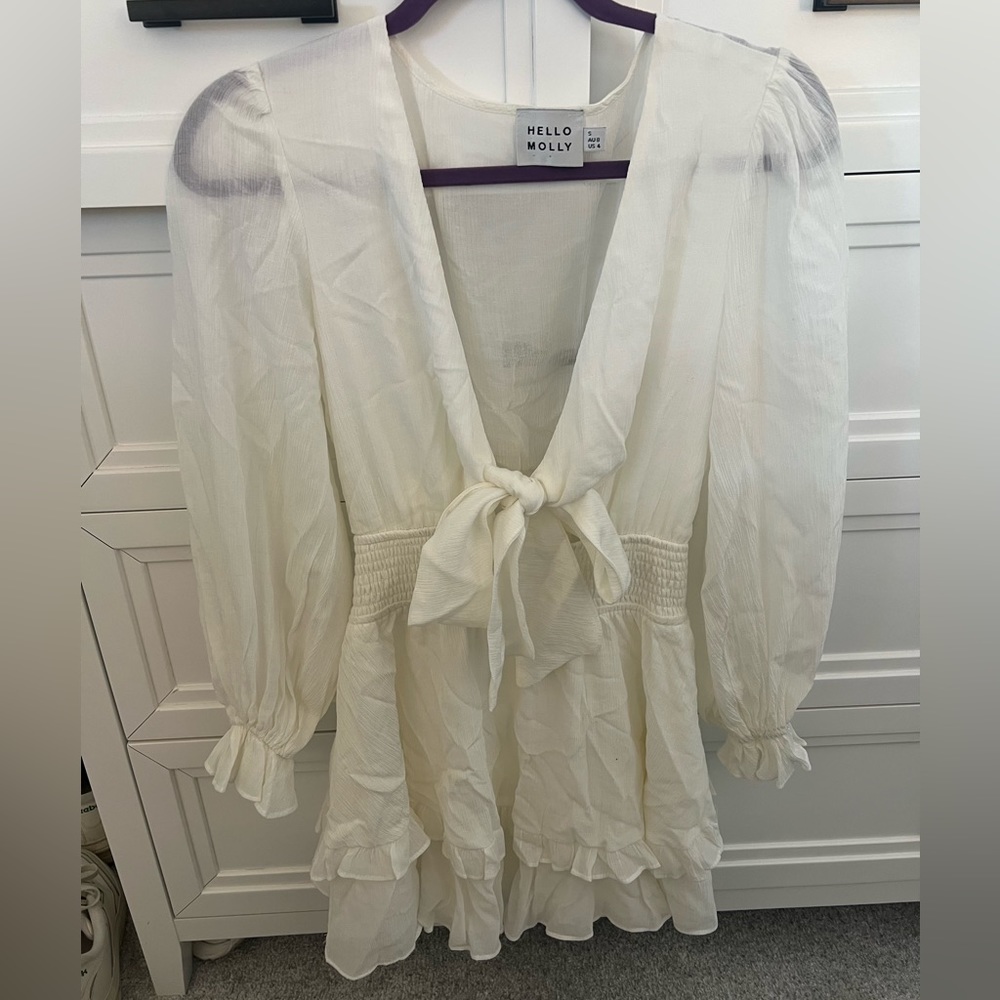 Hello Molly White Mini Dress